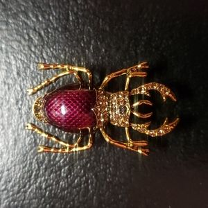Beetle Brooch